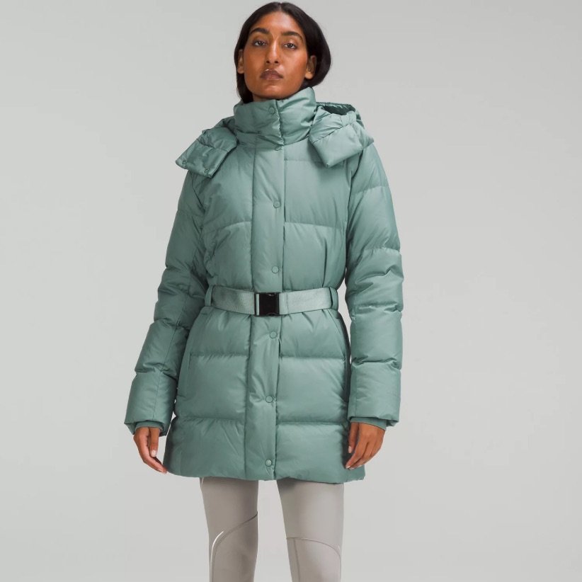 Lululemon Athletica Green Puffer Jacket